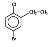 <strong>Select the correct name for the following compound.  </strong> A) para-bromochloro-2-ethylbenzene B) 4-bromo-1-chloro-2-ethylbenzene C) 5-bromo-2-chloro-1-ethylbenzene D) 1-bromo-4-chloro-3-ethylcyclohexene E) 4-bromo-1-chloro-2-ethylcyclohexane <div style=padding-top: 35px> 