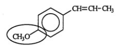<strong>Anethole, a derivative of anise, is used in flavoring and as perfume in soap and toothpaste. Identify the functional group circled.  </strong> A) aldehyde B) ketone C) alcohol D) ester E) ether <div style=padding-top: 35px> 