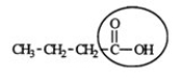 The compound shown below is responsible for the odor in rancid butter. Identify the functional group circled.
