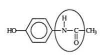 <strong>Acetaminophen is a widely used and an effective pain reliever. Identify the functional group circled.  </strong> A) aldehyde B) alcohol C) amide D) amine E) carbonyl <div style=padding-top: 35px> 