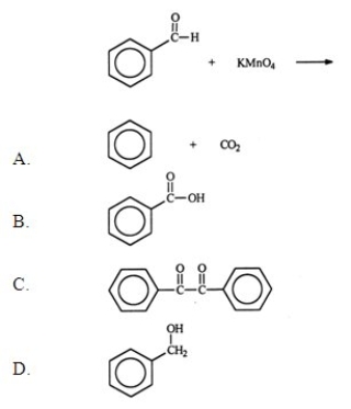 <strong>Identify the principal organic products for the following reaction.  </strong> A) A B) B C) C D) D E) None of the above are the major products of the reaction. <div style=padding-top: 35px> 