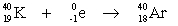 <strong>Which one of the following equations correctly represents positron decay of ?</strong> A) B) C) D) E)