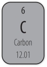 <strong>The typical carbon atom is described in the periodic table by the accompanying box.How many protons are in a typical carbon atom? </strong> A)6 B)12 C)18 D)Not enough information given