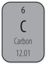 <strong>Which number represents the atomic weight of carbon? </strong> A)6 B)12 C)18 D)Not enough information given