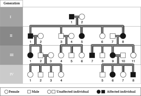The following figure contains a pedigree for brachydactyly,an autosomal dominant disorder.Which of the following is true?