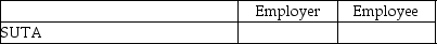 Given the following payroll items you are to identify whether they are the expense of the employer and/or the employee by placing an X in the appropriate column. -