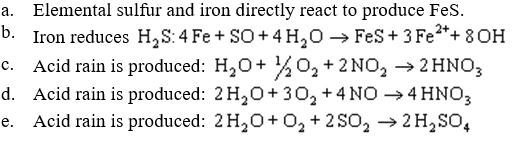 The figure below shows anaerobic corrosion of a piece of steel accelerated by the action of anaerobic microorganisms. What should be on label 2?