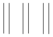 <strong> If you see six vertical lines to the left,you are likely engaged in __________ processing.</strong> A)top-down B)external C)bottom-up D)passive