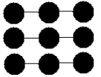 <strong> _____________ explains why these dots are seen as three rows of three dots.</strong> A)Good continuation B)Similarity C)Uniform connectedness D)Proximity