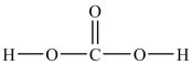 <strong>How many lone pairs of electrons need to be added to the Lewis structure of carbonic acid shown below? </strong> A)0 B)3 C)4 D)6 E)7