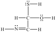 <strong>What is the total number of bonding electrons in the structure below? </strong> A)5 B)10 C)20 D)30