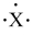 <strong>Which atom fits the electron-dot symbol shown below? </strong> A)Li B)B C)N D)Na