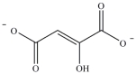 <strong>Oxaloacetate is the starting material in the first step of the citric acid cycle and the product of the last step. The last step of the citric acid cycle, the oxidation of malate to oxaloacetate, is shown. What is the structure of oxaloacetate? </strong> A) B) C) D)