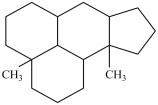 <strong>Which structure is the steroid skeleton?</strong> A) B) C) D)