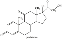 <strong>Which statement correctly describes the hydroxyl (-OH)groups found in the steroid prednisone? </strong> A)There is one primary alcohol group and one secondary alcohol group. B)There is one secondary alcohol group and one tertiary alcohol group. C)There is one primary alcohol group and one tertiary alcohol group. D)There is one tertiary alcohol group and one carboxylic acid.
