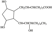 <strong>Which structure is a prostaglandin?</strong> A) B) C) D)