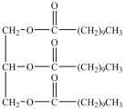 <strong>A tube of lipstick lists capric triglyceride among its ingredients. Capric triglyceride is a simple triacylglycerol containing capric acid, a 10-carbon saturated fatty acid. Which of the structures below represents capric triglyceride?</strong> A) B) C) D)