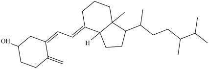 There is only one polar bond in Vitamin D4 (structure shown).