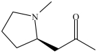 <strong>Hygrine (structure shown)is an alkaloid found mainly in coca leaves. What type of nitrogen heterocycle is present in hygrine? </strong> A)pyridine B)pyrrole C)pyrrolidine D)piperidine