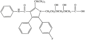<strong>Atorvastatin (structure shown)is the active ingredient in Lipitor, a drug classified as a statin, used for lowering blood cholesterol. Which of these functional groups is not present in atorvastatin? </strong> A)carboxylic acid B)benzene C)ketone D)amine E)amide
