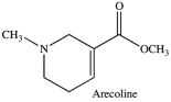 <strong>Arecoline is used in veterinary medicine to treat parasitic worms. Which of the following correctly describes the types of functional groups present in Arecoline? </strong> A)amide, ether, alkene B)ester, amine, aromatic C)alkene, ketone, amide D)amine, alkene, ester