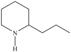 <strong>Coniine, shown below, is an alkaloid extracted from poison hemlock. How is this nitrogen-containing compound most appropriately classified? </strong> A)heterocyclic, primary amine B)secondary amine C)primary, heterocyclic amide D)lactam