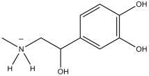 <strong>At the pH of the aqueous environment of the cells, amines exist in their ionized (charged)form. Which of the following properly represents how epinephrine exists in the cell? </strong> A) B) C) D)