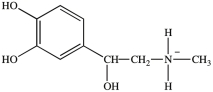 <strong>At the pH of the aqueous environment of the cells, amines exist in their ionized (charged)form. Which of the following properly represents how epinephrine exists in the cell? </strong> A) B) C) D)