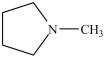 The compound below is named N-methylcyclopentylamine.  