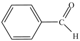<strong>What is the common name of the compound shown below? </strong> A)benzene aldehyde B)benzaldehyde C)acetaldehyde D)phenone