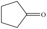 <strong>What is the IUPAC name of the compound shown below? </strong> A)1-pentanone B)cyclopentanone C)phenone D)cyclopentone