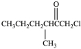 <strong>What is the structure of 1-chloro-3-ethyl-2-heptanone?</strong> A) B) C) D)