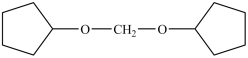 <strong>The compound below is classified as what type of compound? </strong> A)an acetal B)a hemiacetal C)an ether D)a cyclic acetal E)an acetal and an ether