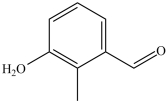 <strong>What is the structure of 3-hydroxy-2-methylbenzaldehyde?</strong> A) B) C) D)
