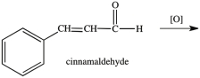 <strong>What product results when cinnamaldehyde is oxidized? </strong> A) B) C) D)