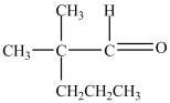 The IUPAC name of the compound below is 2-methyl-2-propylpropanal.