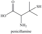 <strong>Penicillamine is used to treat arthritis. How many chirality centers are present in penicillamine? </strong> A)0 B)1 C)2 D)3 E)more than 3