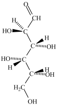 <strong>Which structure represents the three-dimensional structure of the Fischer projection shown? </strong> A) B) C) D)