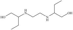 Ethambutol (structure shown)is a bacteriostatic antimycobacterial drug prescribed to treat tuberculosis (Mycobacterium tuberculosis). There are _____ chirality centers in ethambutol.