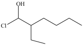 <strong>What is the structure of 1-chloro-3-ethyl-2-heptanol?</strong> A) B) C) D)