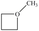 <strong>What is the structure of methoxycyclobutane?</strong> A) B) C) D)
