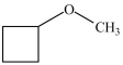 <strong>What is the structure of methoxycyclobutane?</strong> A) B) C) D)