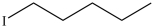 <strong>What is the common name of the compound below? </strong> A)pentyl iodide B)5-iodopentane C)hexyl iodide D)iodyl pentane
