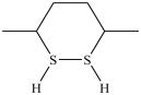 <strong>What dithiol is formed when the cyclic disulfide shown below is reduced? </strong> A) B) C) D)
