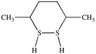 <strong>What dithiol is formed when the cyclic disulfide shown below is reduced? </strong> A) B) C) D)