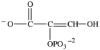 <strong>Alcohol dehydration reactions are important biological reactions. For example, 2-phosphogylcerate (shown below)undergoes dehydration in the glycolysis pathway to produce phosphoenolpyruvate. Which structure represents the product that results when 2-phosphoglycerate is dehydrated? </strong> A) B) C) D)