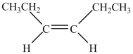 <strong>Which structure is trans-3-hexene?</strong> A) B) C) D)