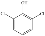 <strong>What is the IUPAC name of the compound below? </strong> A)1, 3-dichloro-2-oxybenzene B)1, 3-dichloro-2-hydroxylbenzene C)2, 6-dichlorophenol D)1, 5-dichlorophenol
