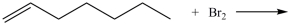 <strong>What product results when 1-heptene undergoes the halogenation reaction shown? </strong> A) B) C) D)