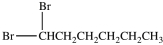 <strong>What product results when 1-heptene undergoes the halogenation reaction shown? </strong> A) B) C) D)